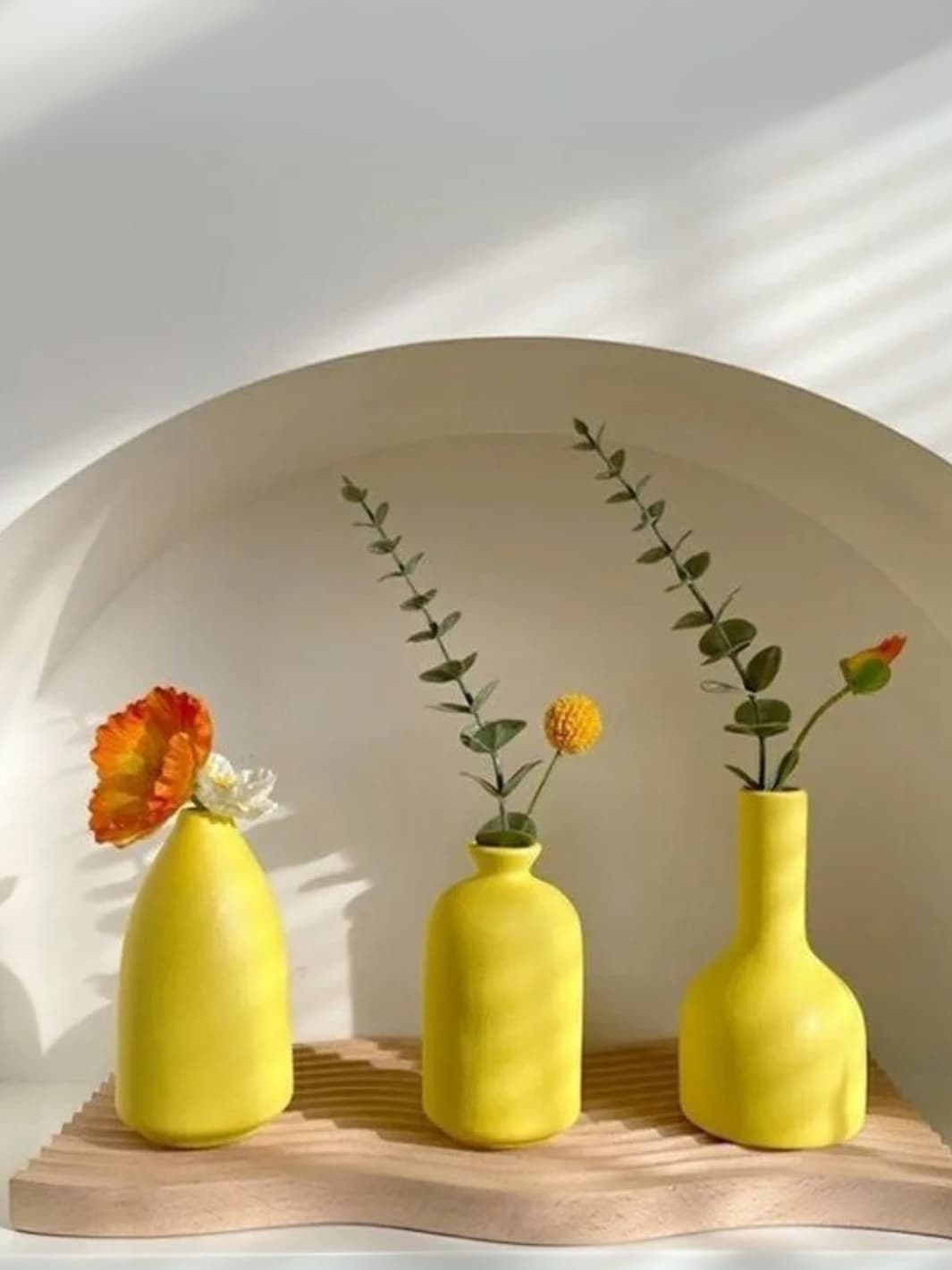 Vase | Pot jaune design et coloré