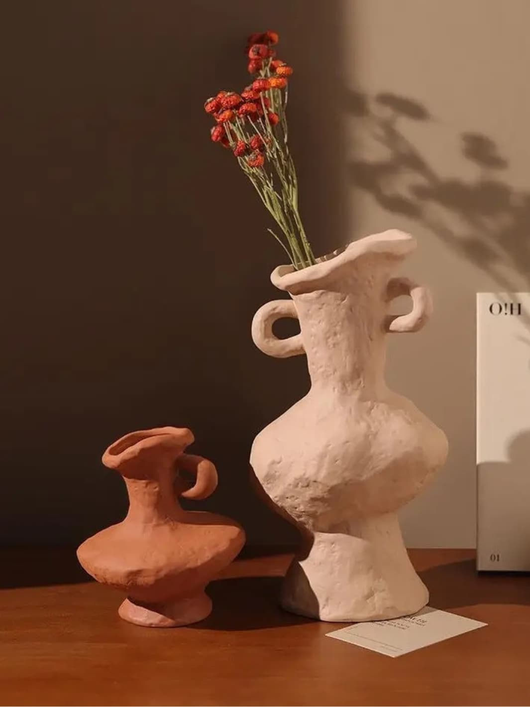 Vase | Cruche en céramique terracotta style artisanal nordique