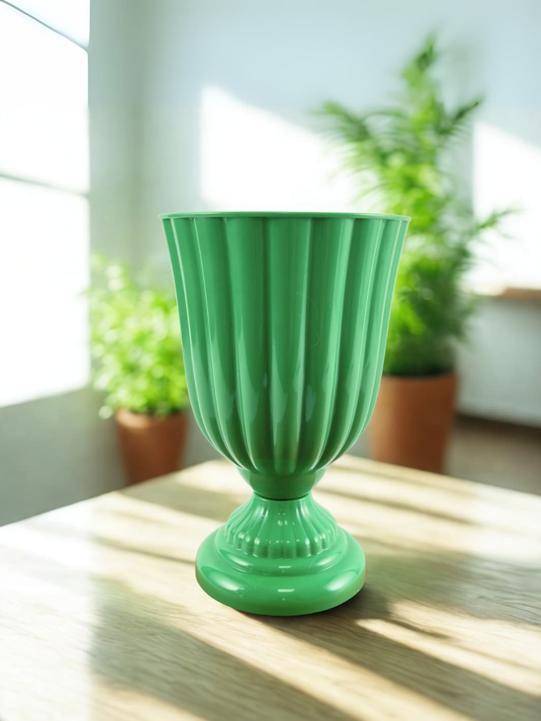 Vase | Coupe blanche pour centre de table romantique