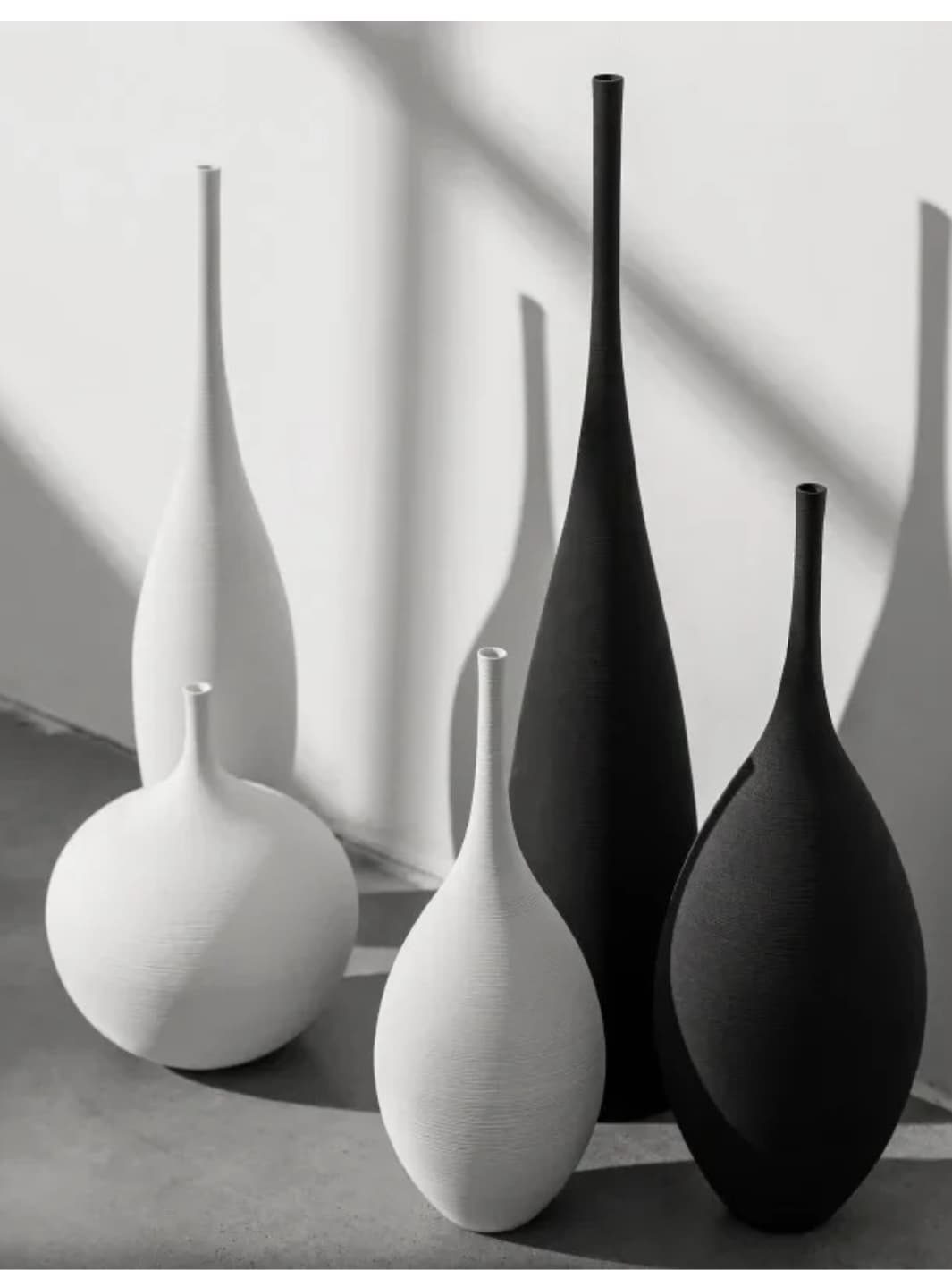 Vase | Blanc boule col fin