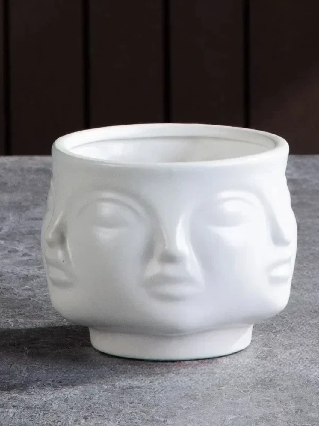 Vase | Visage sculpté petit modèle rond