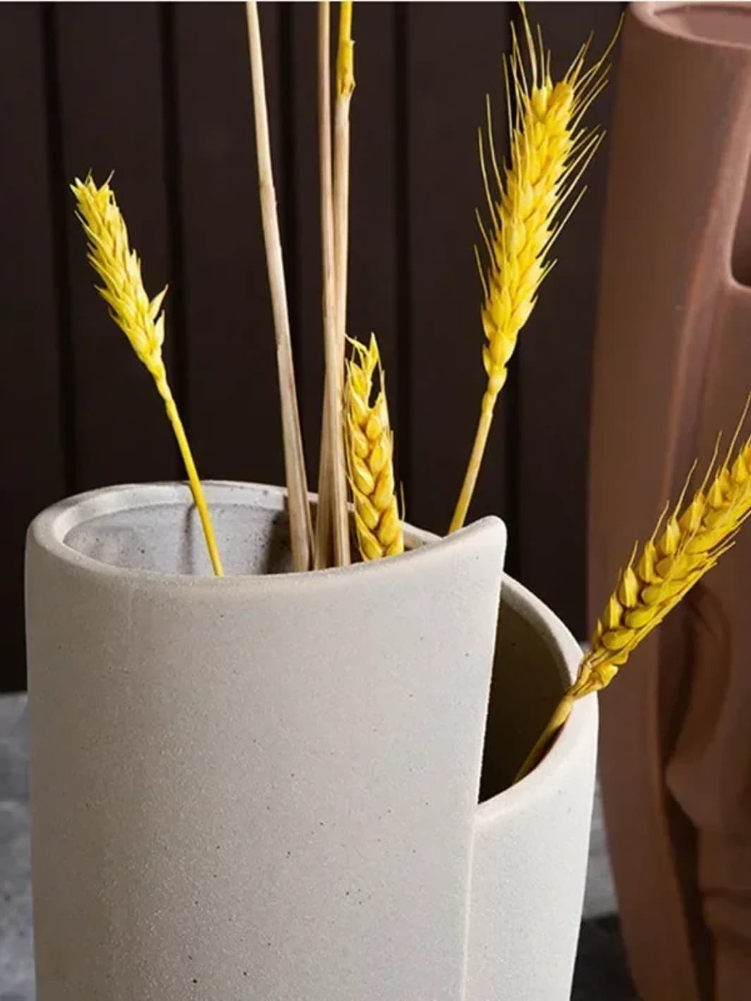 Vase | Visage noir sculptural