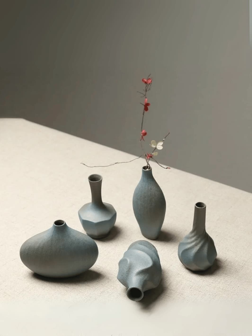 Vase | Céramique torsadée style japonais brut