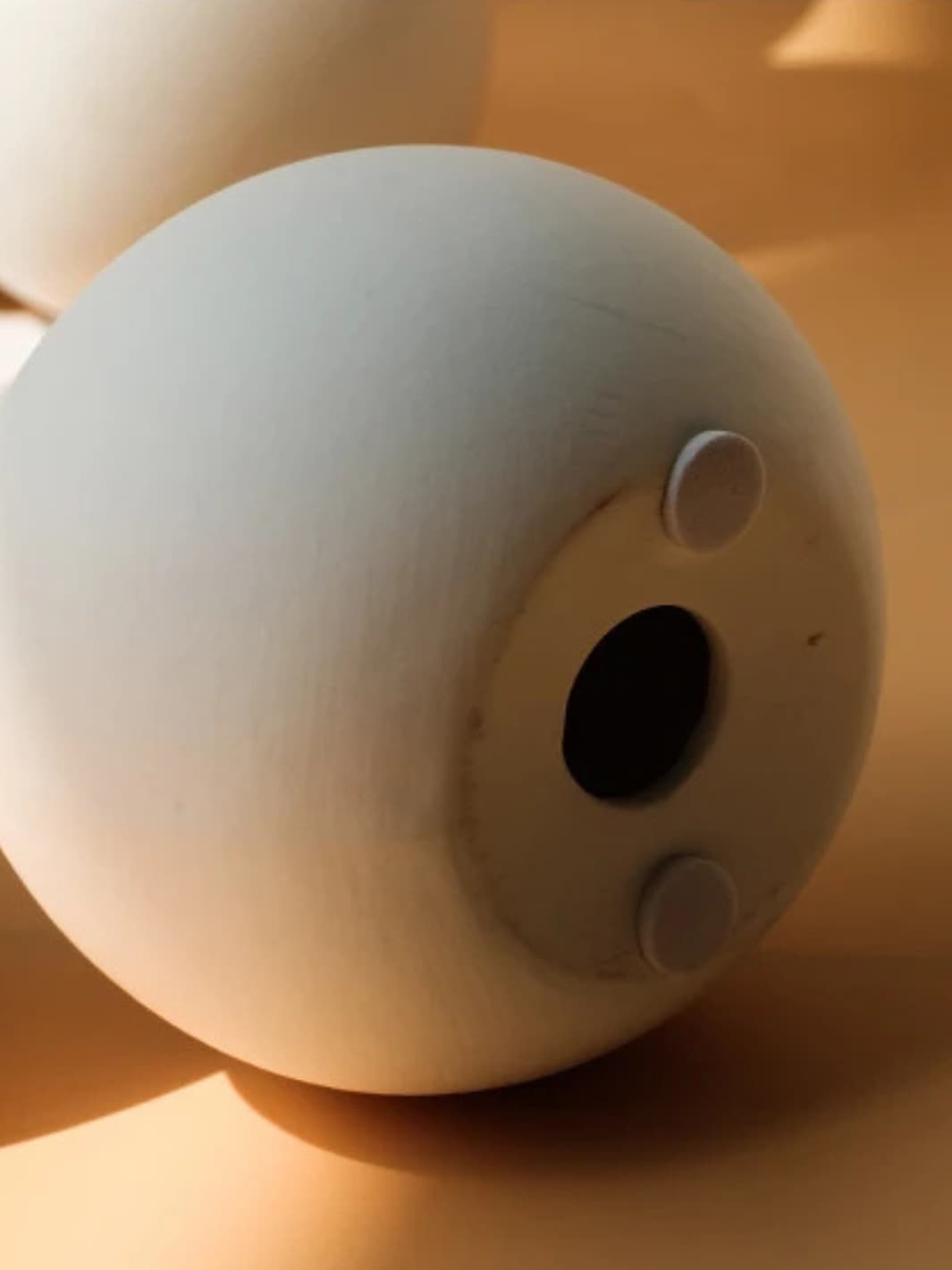 Vase | Blanc design galet ondulé