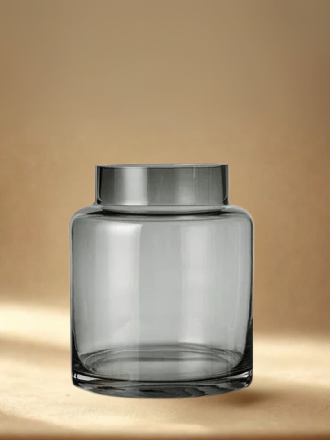 Vase | Transparent en verre cylindrique
