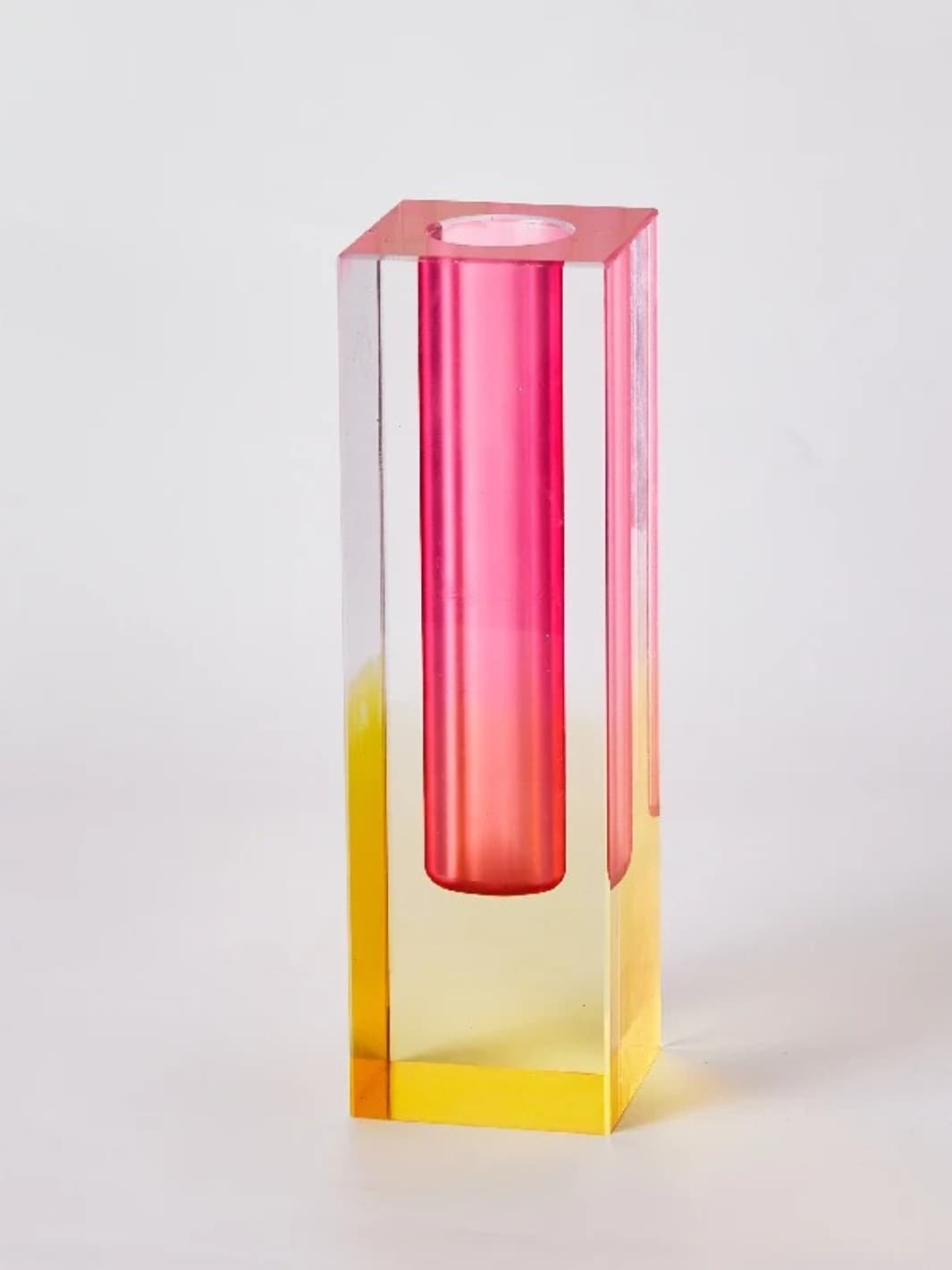 Vase | Acrylique design multicolore façon cristal nordique