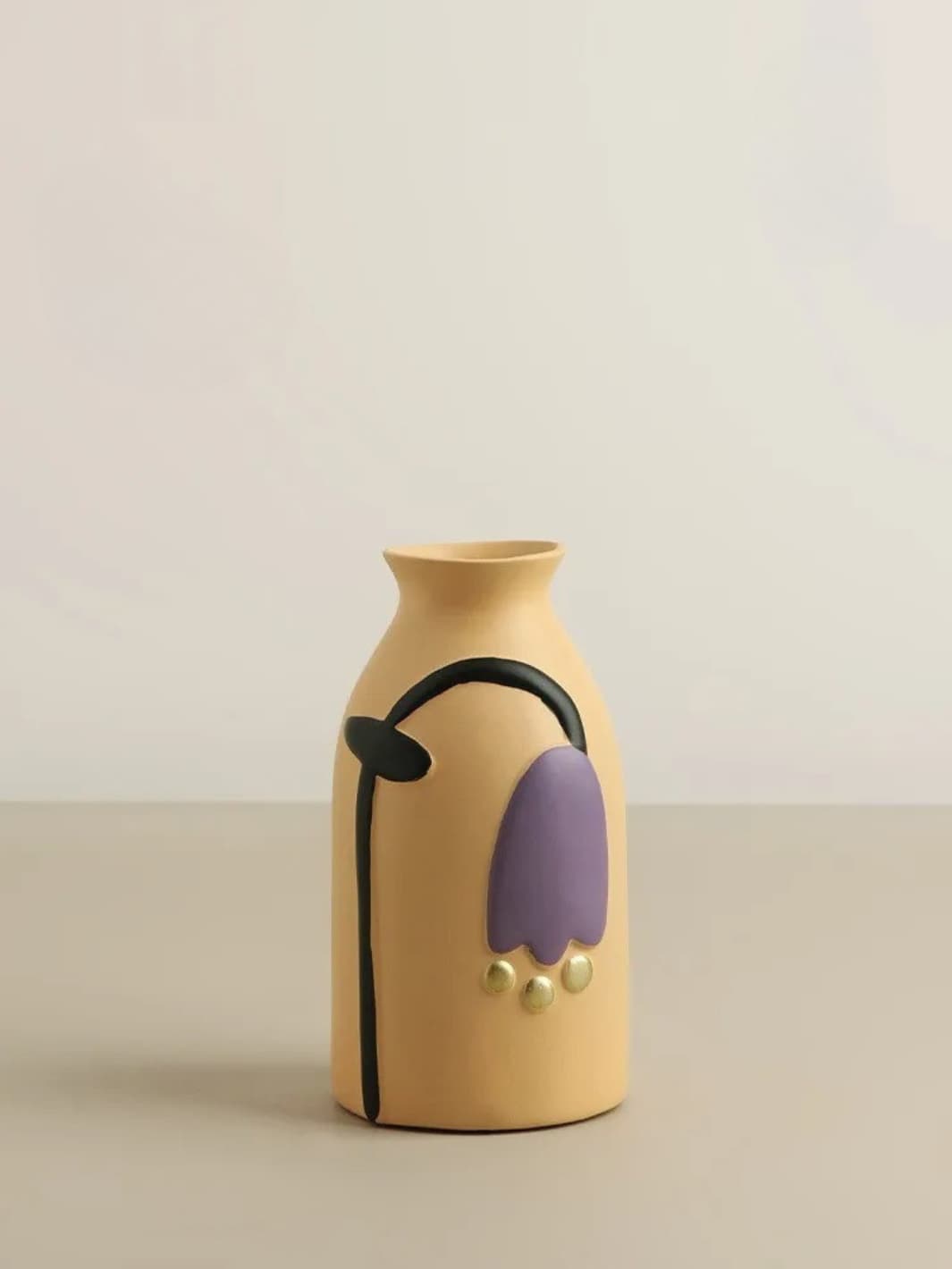 Vase | Pot nordique aux motifs floraux colorés