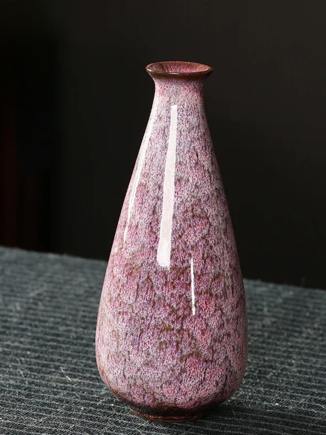 Vase | Goutte en céramique émaillée style japonais