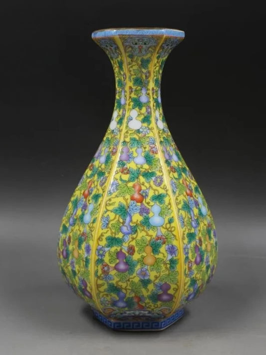 Vase | Céramique florale travaillée teinte multicolore