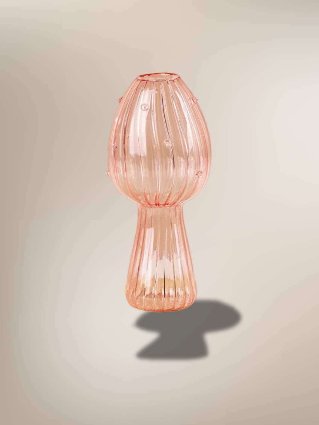 Vase | Champignon en verre coloré