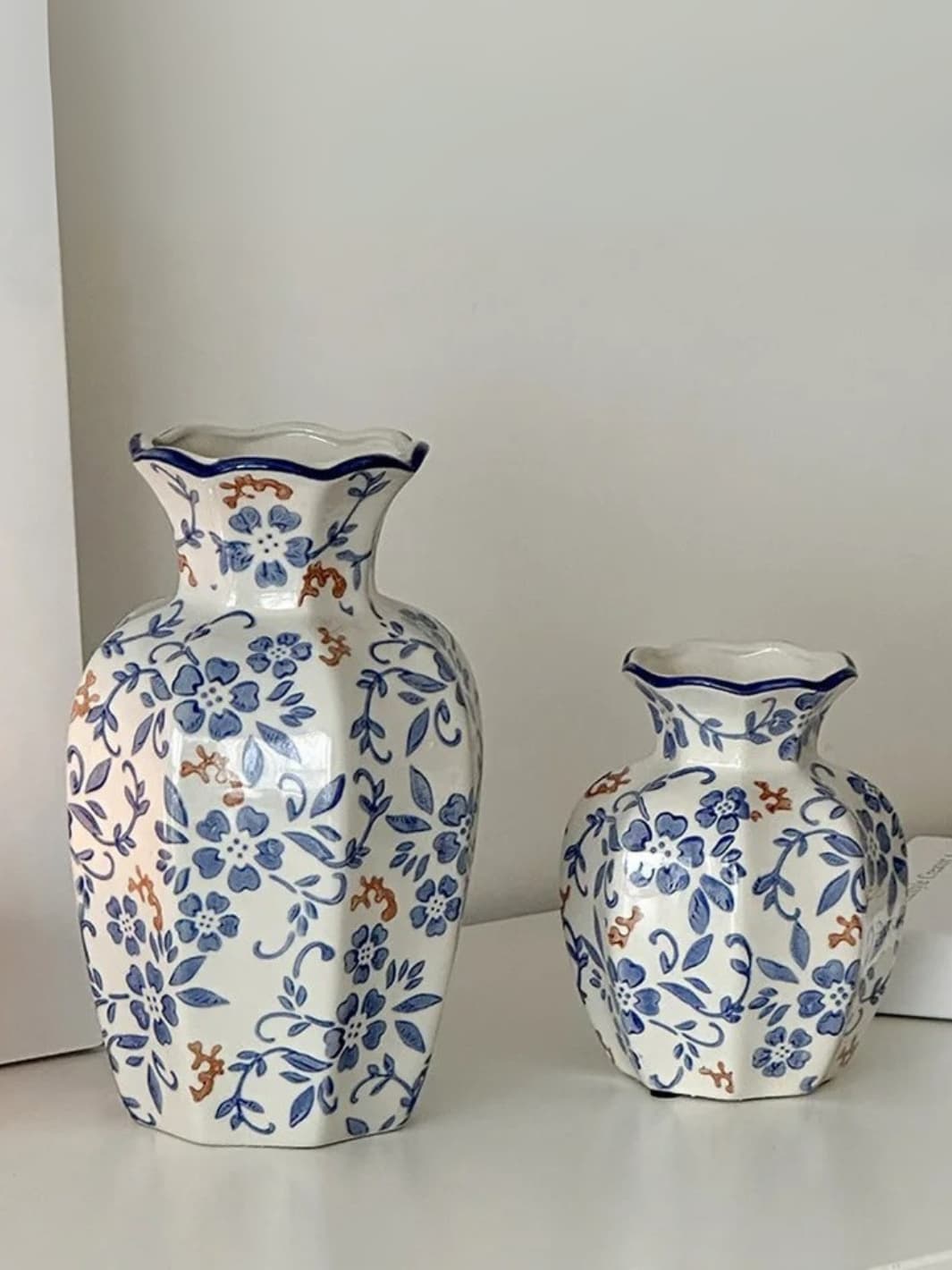 Vase | Céramique chinoise à motifs bleus élégants