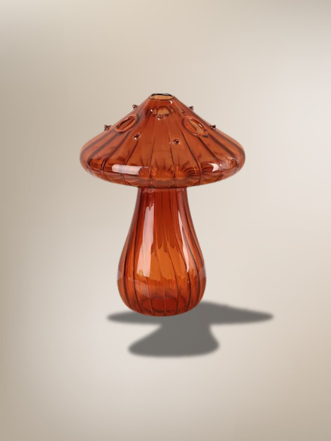 Vase | Champignon en verre coloré