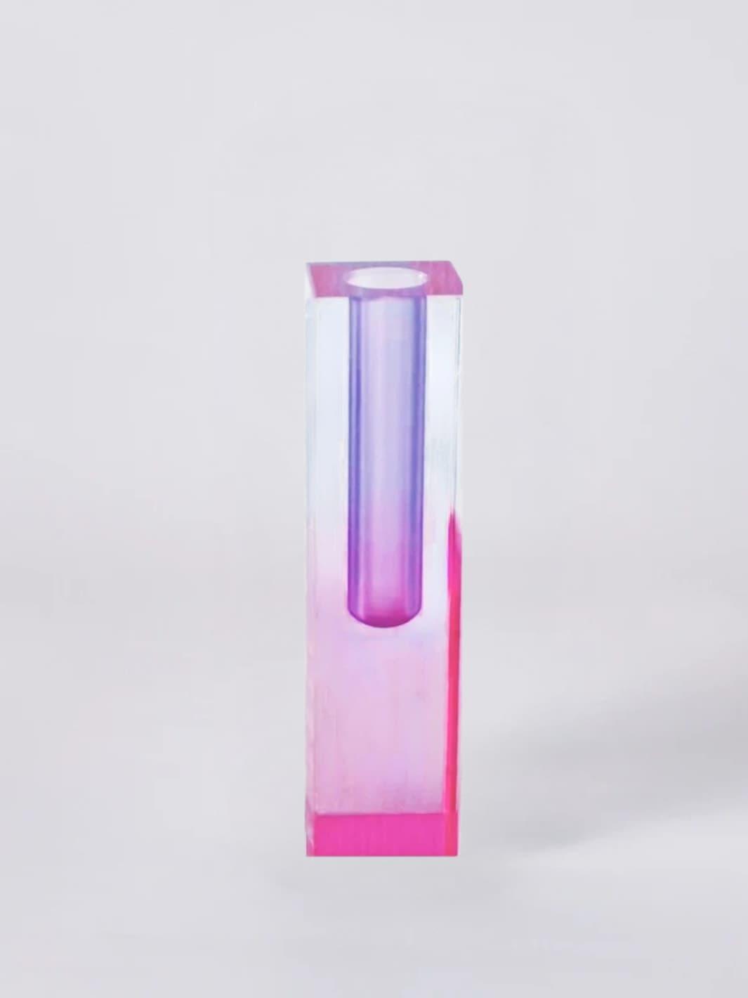 Vase | Acrylique design multicolore façon cristal nordique