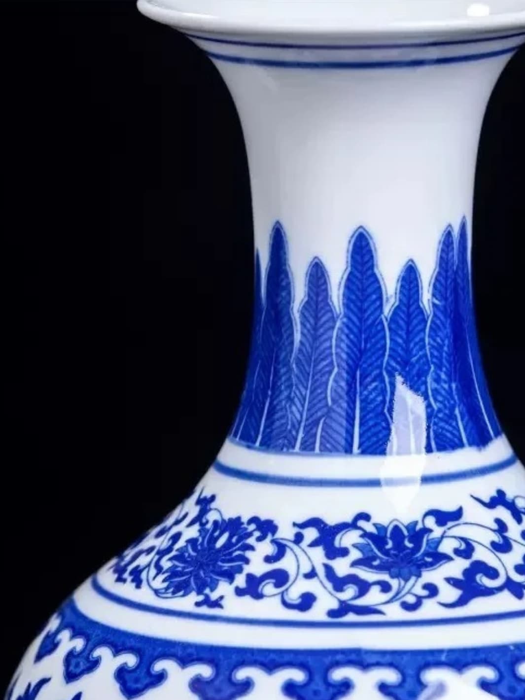 Vase | Porcelaine bleue traditionnelle de Jingdezhen