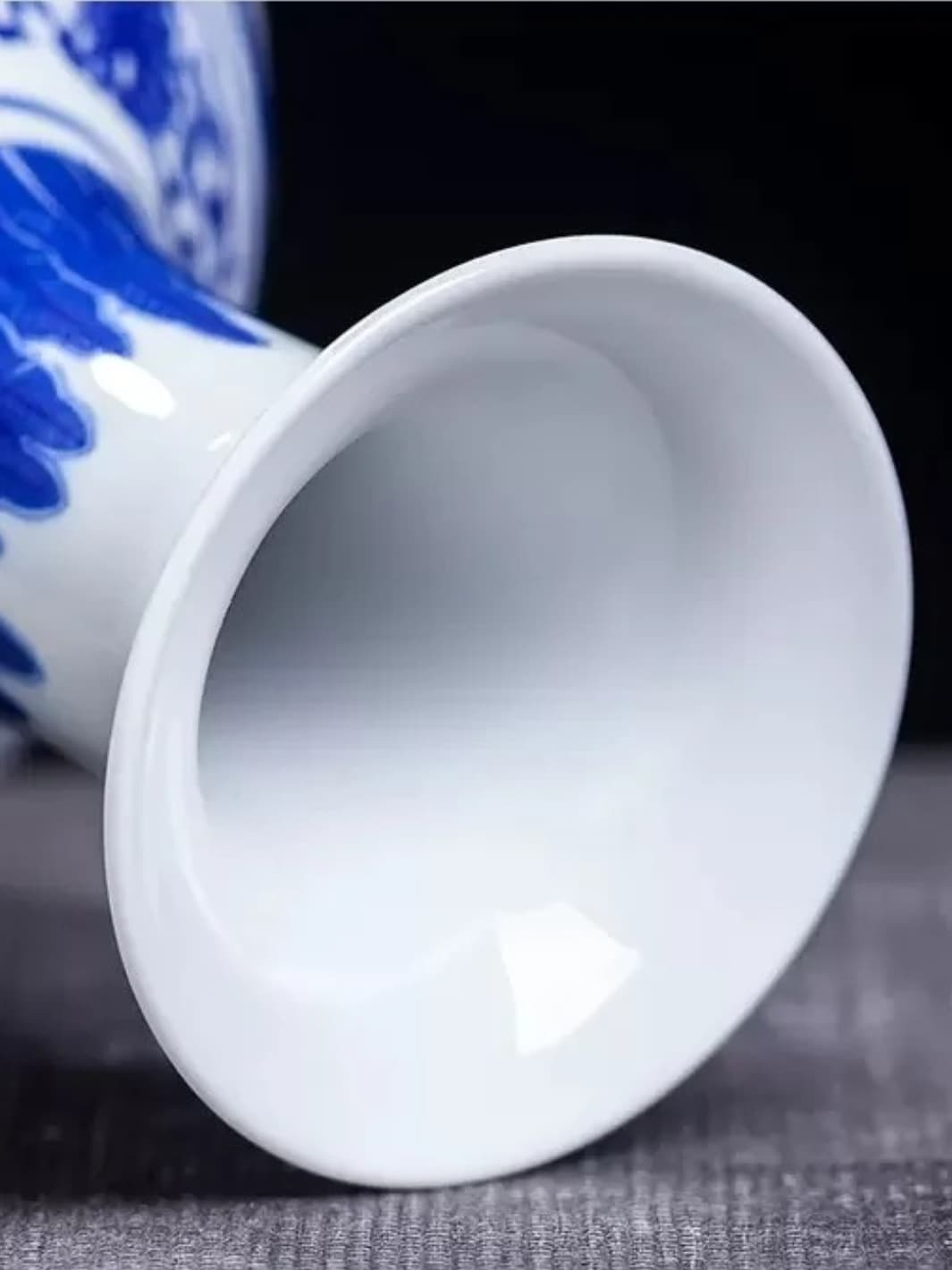 Vase | Porcelaine bleue traditionnelle de Jingdezhen