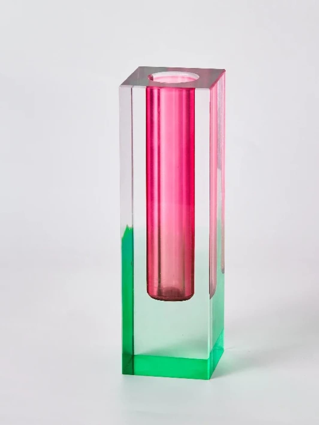 Vase | Acrylique design multicolore façon cristal nordique
