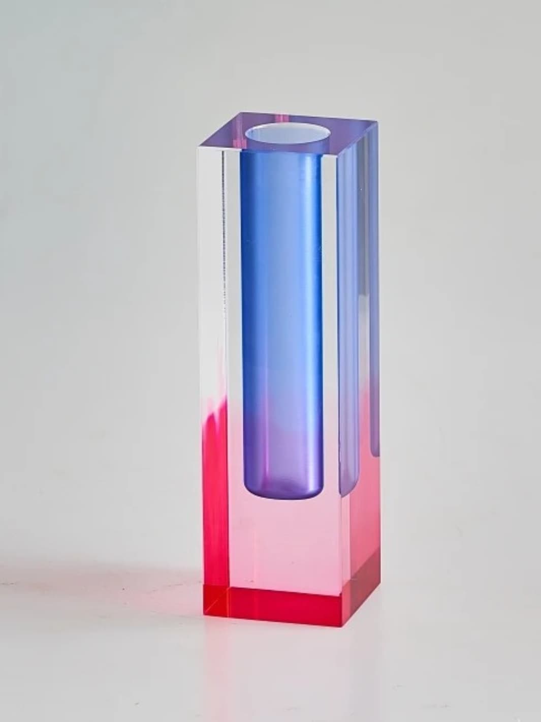 Vase | Acrylique design multicolore façon cristal nordique