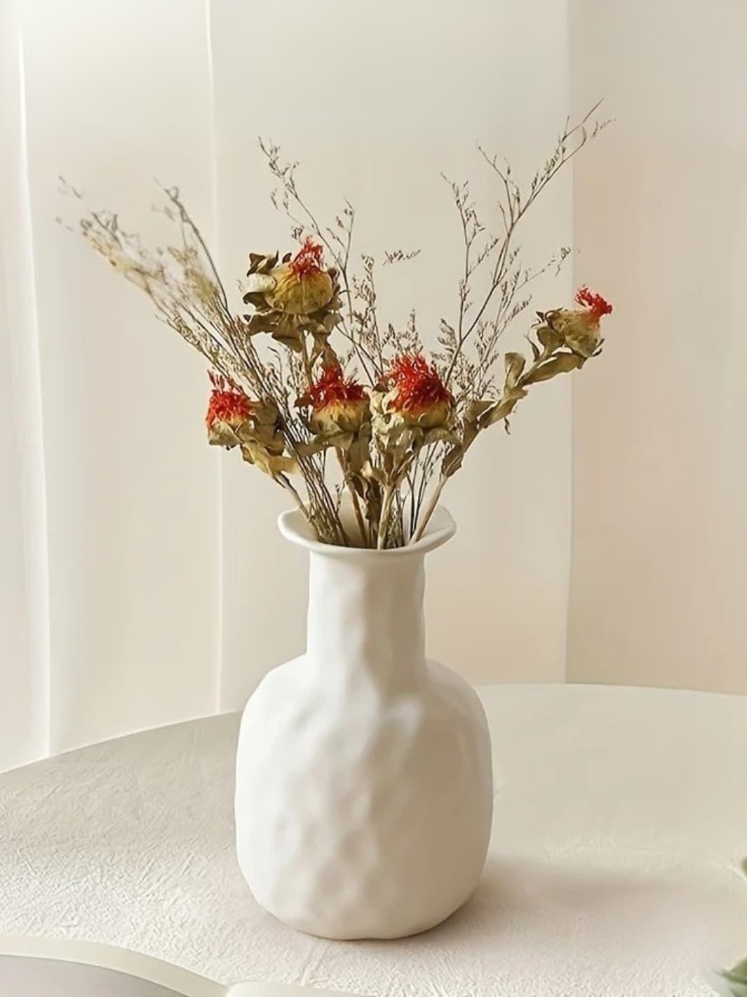 Vase | Blanc mat col évasé