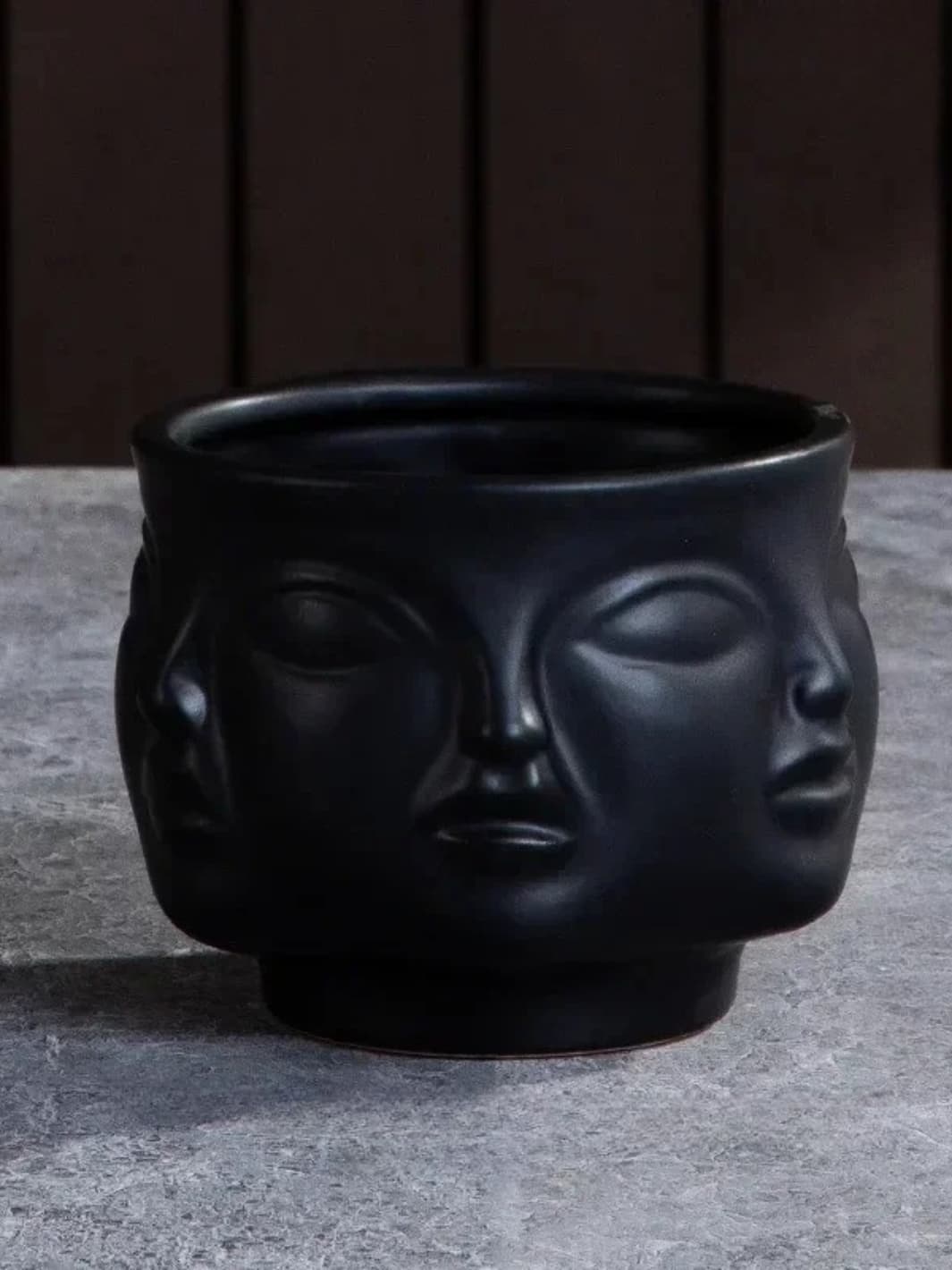Vase | Visage sculpté petit modèle rond