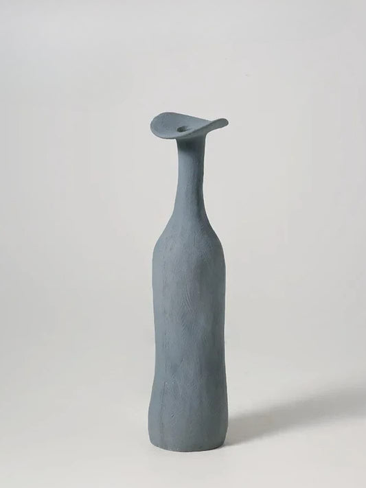 Vase | Soliflore bleu en céramique artistique