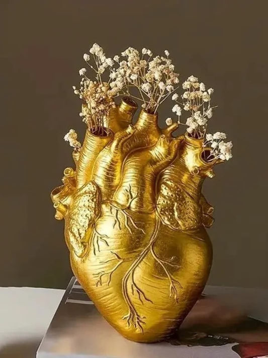 Vase | Cœur anatomique en résine réaliste
