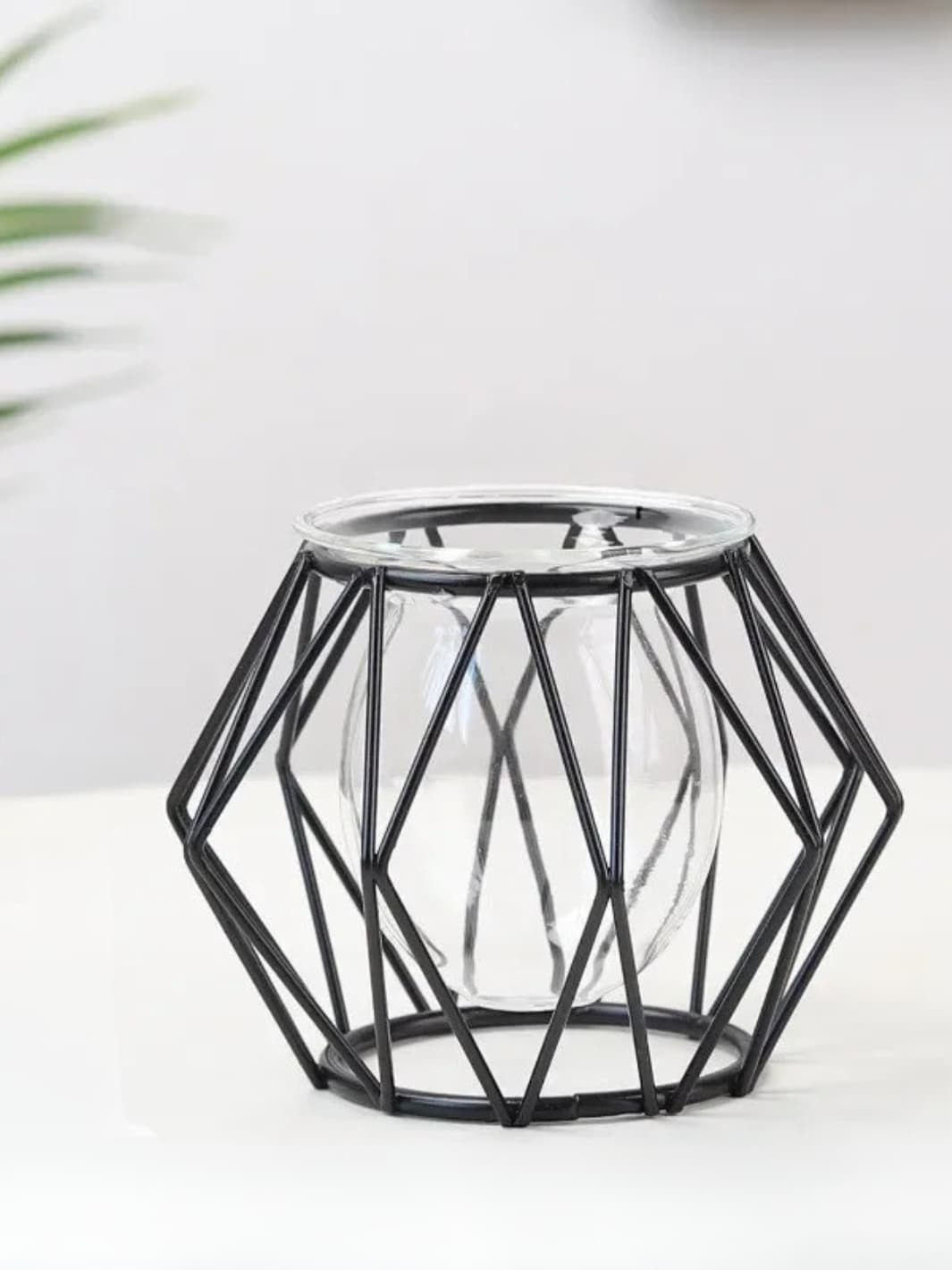Vase | Grosse bulle suspendue dans une structure