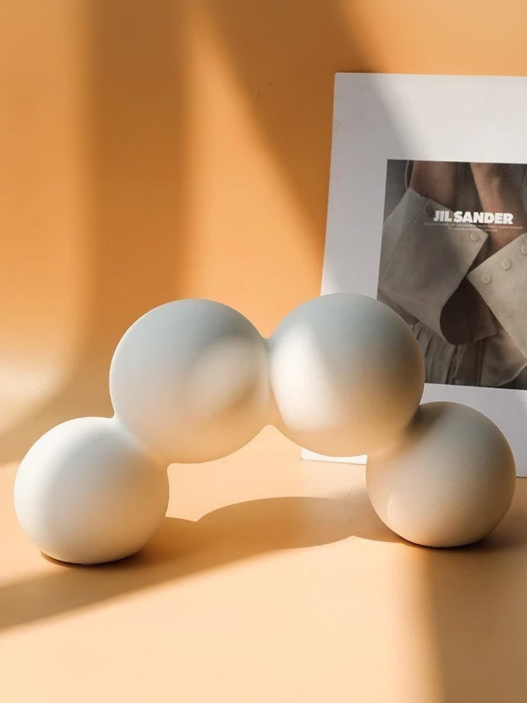 Vase | Blanc mat quatre sphères en arche