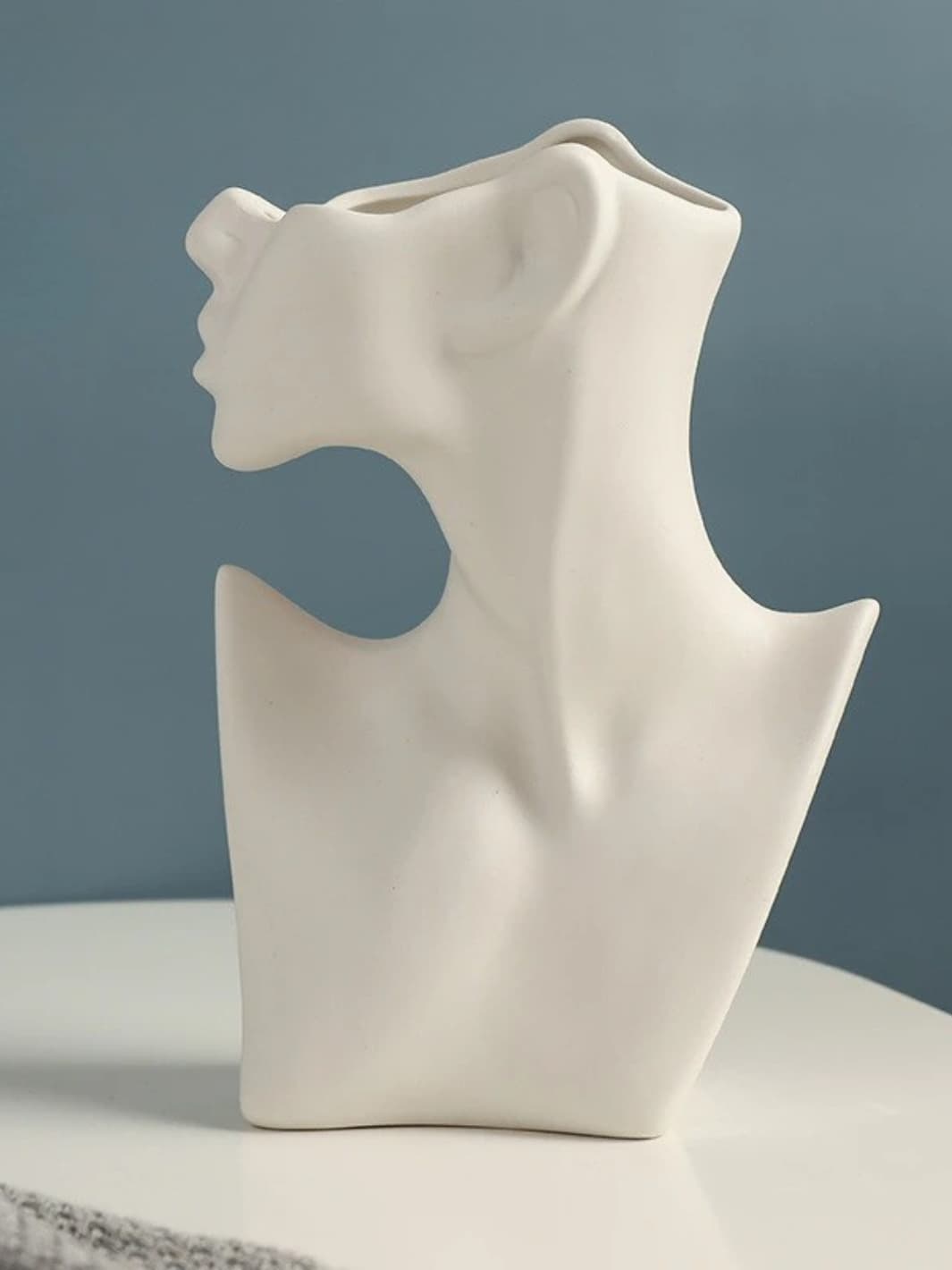 Vase | Buste féminin en céramique moderne
