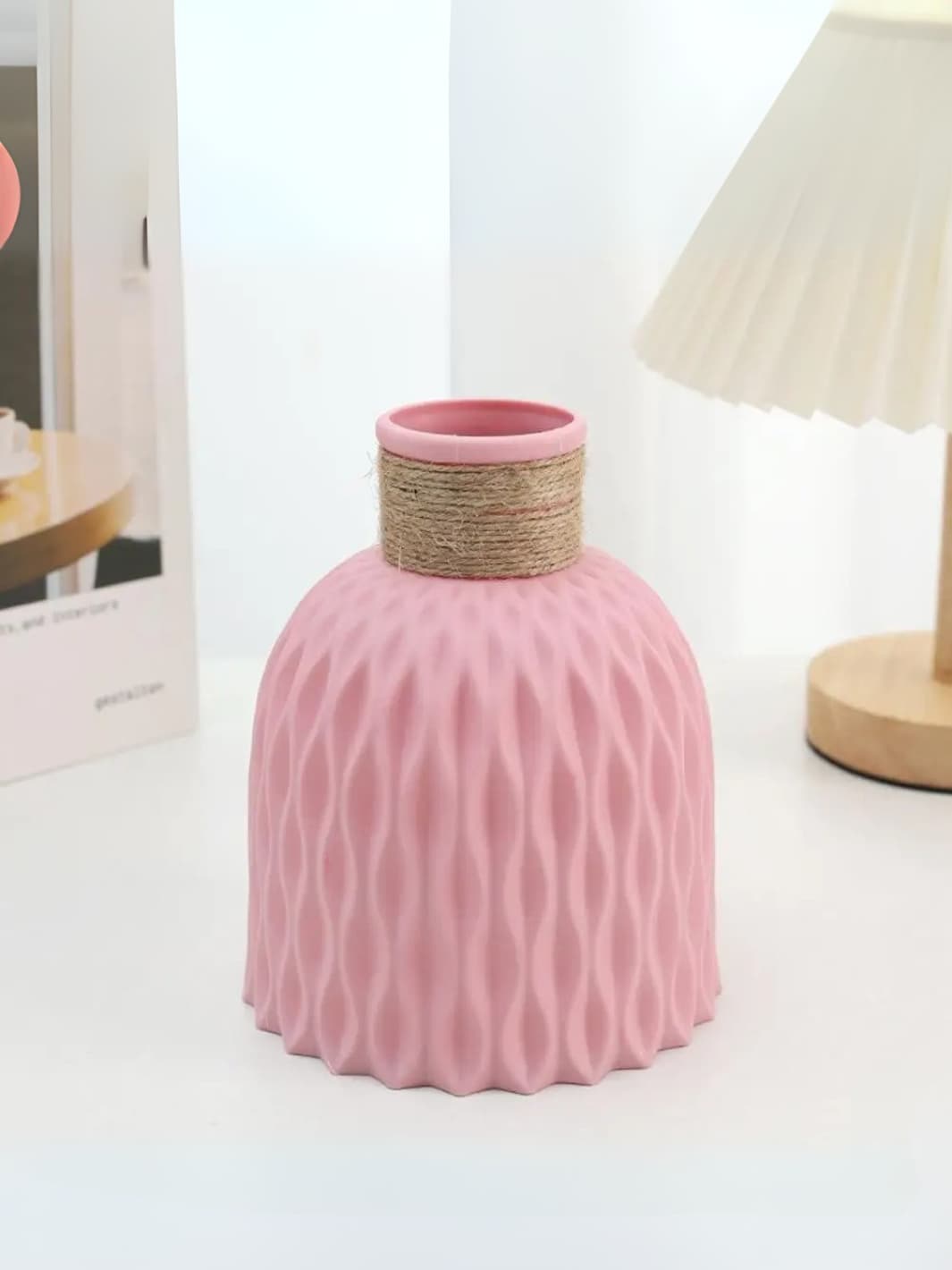 Vase | Texture Graphique avec Corde Naturelle
