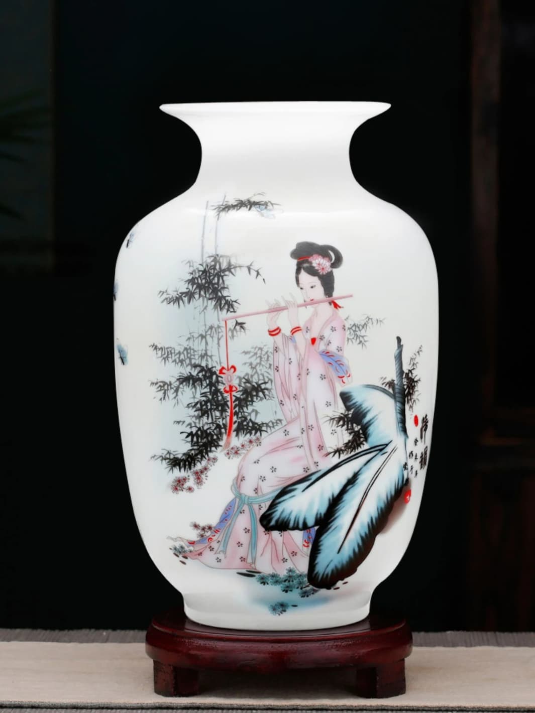 Vase | Pot chinois en porcelaine blanc
