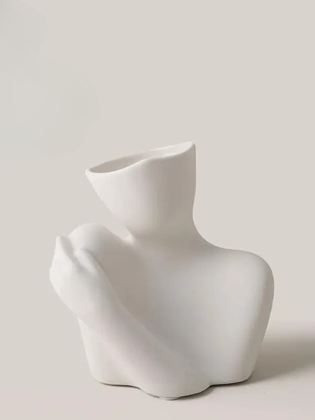 Vase | Sculpture abstraite buste en céramique