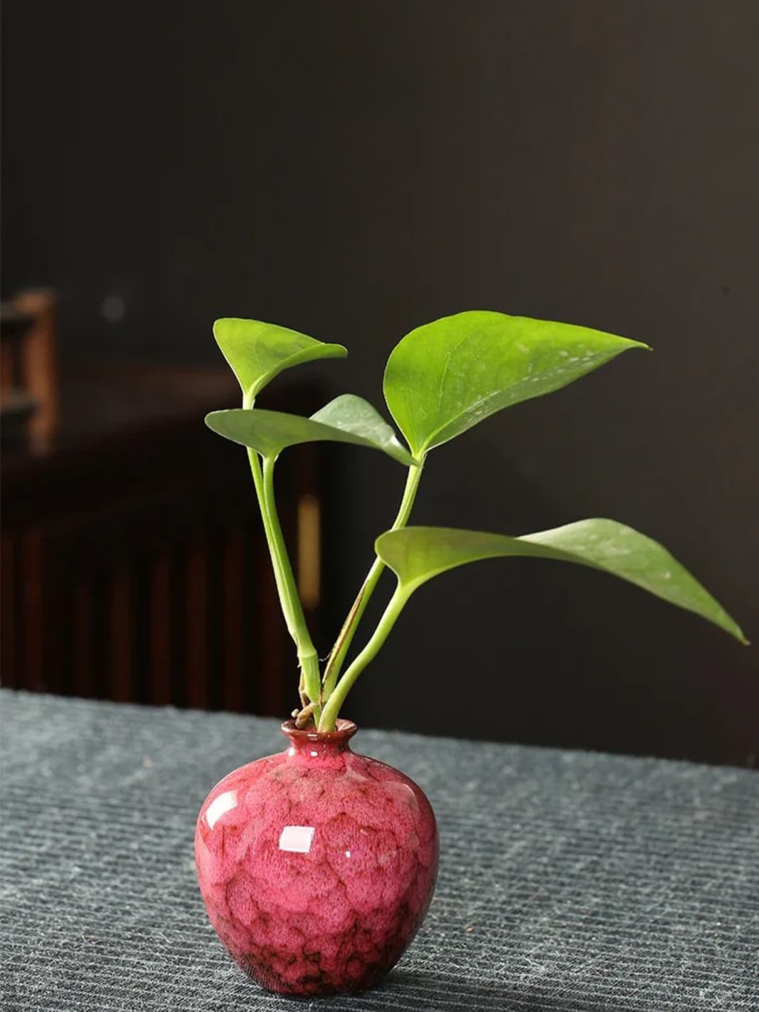 Vase | Boule émaillé artisanal style ancien chinois