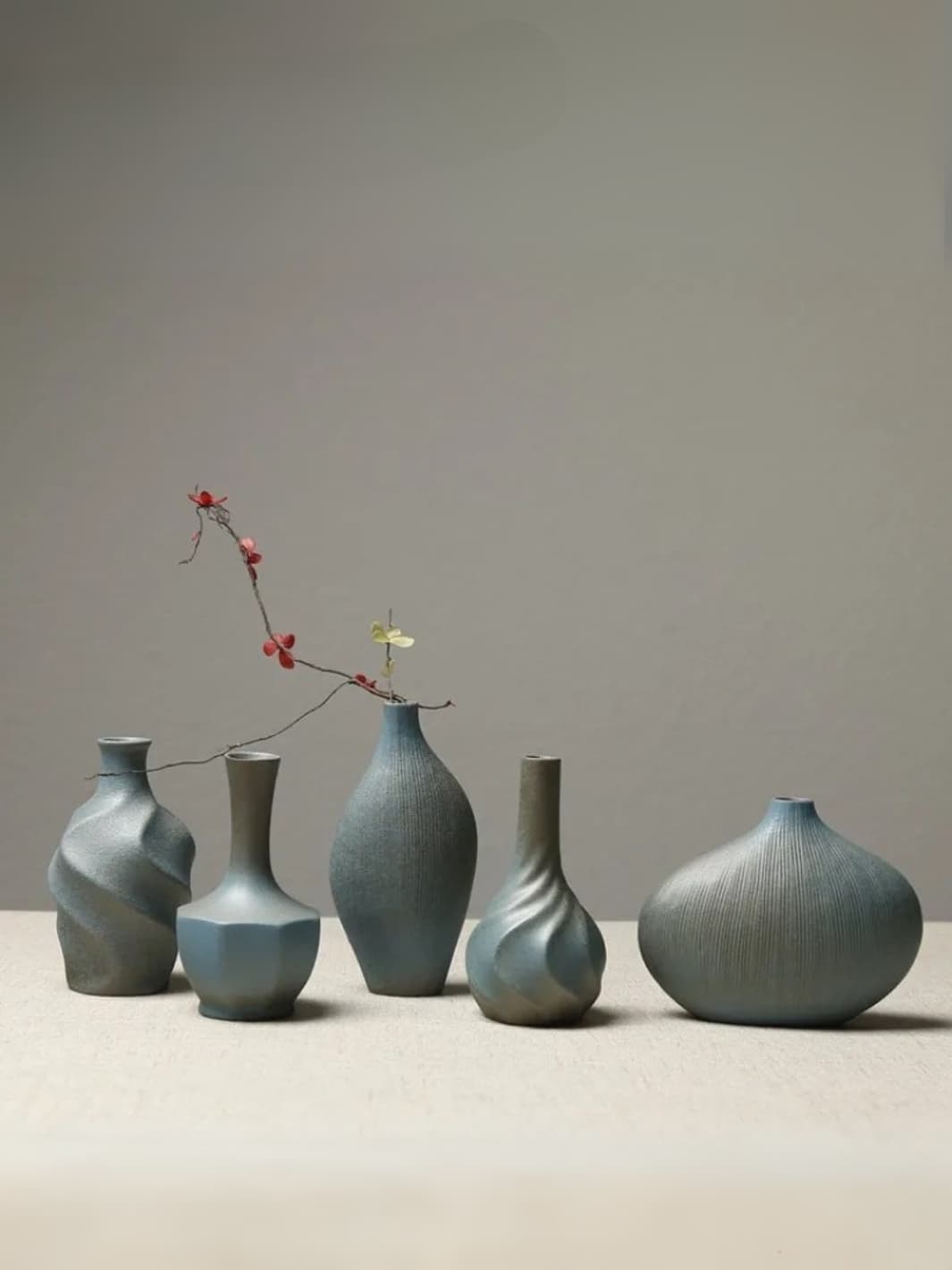 Vase | Torsadé en terre cuite japonaise