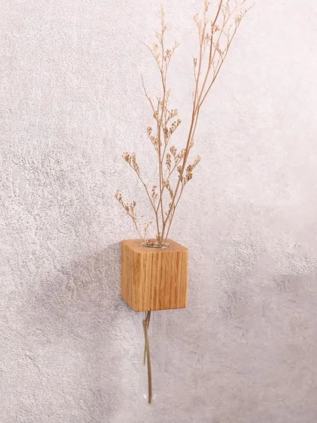 Vase | Tube à essai mural avec base magnétique