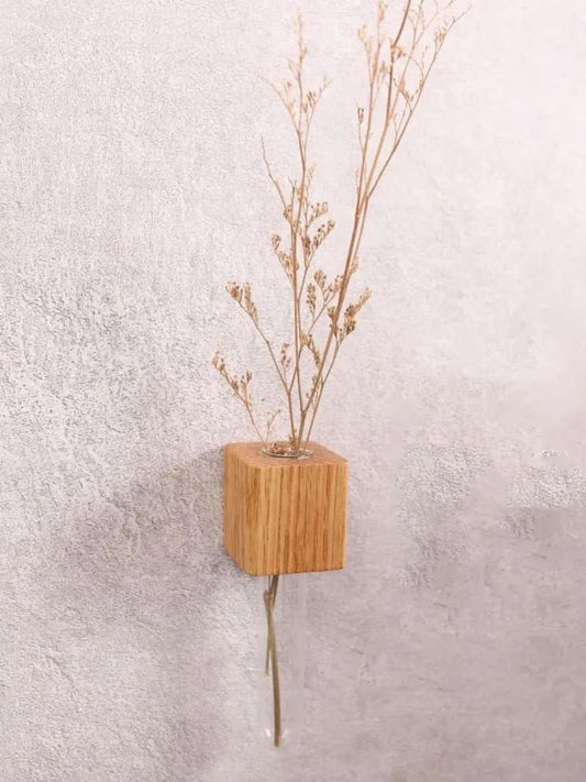 Vase | Tube à essai mural avec base magnétique
