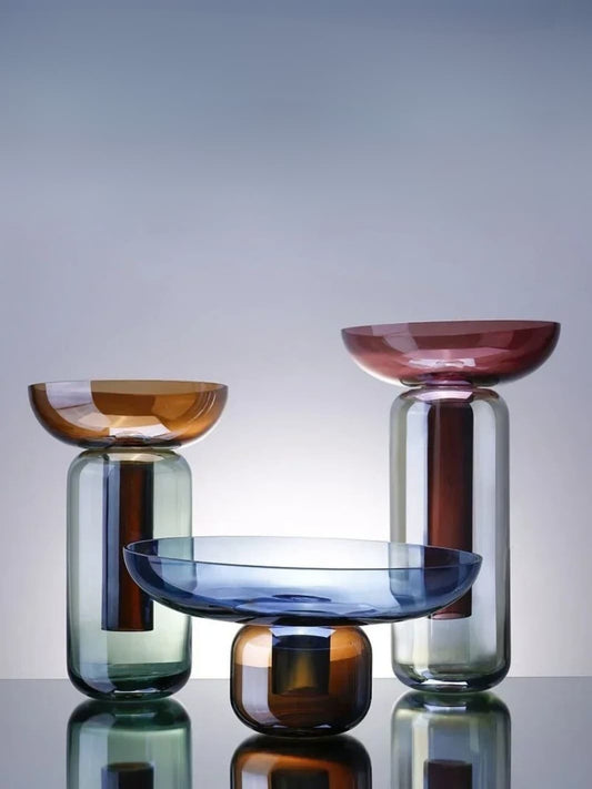 Vase | Coupe haute verre bicolore