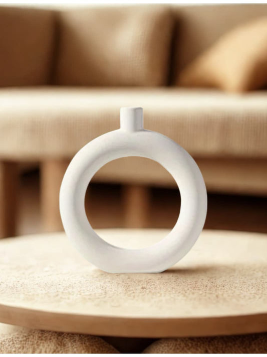 Vase | Cercle blanc design
