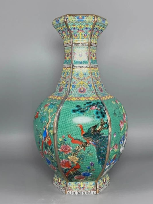 Vase | Art chinois ancien aux reflets verts