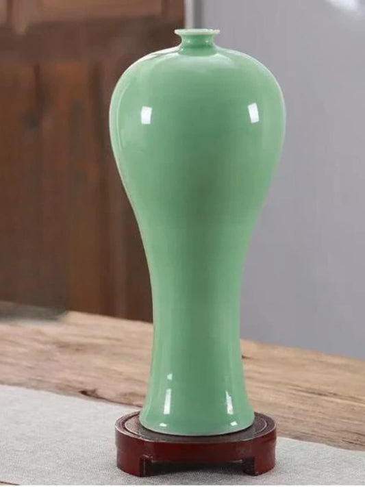 Vase | Héritage chinois en céramique vert