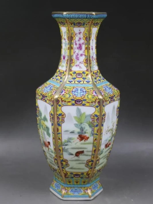 Vase | Héritage chinois en céramique doré