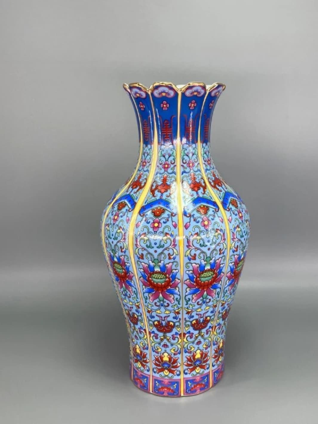 Vase | Héritage chinois en céramique bleu