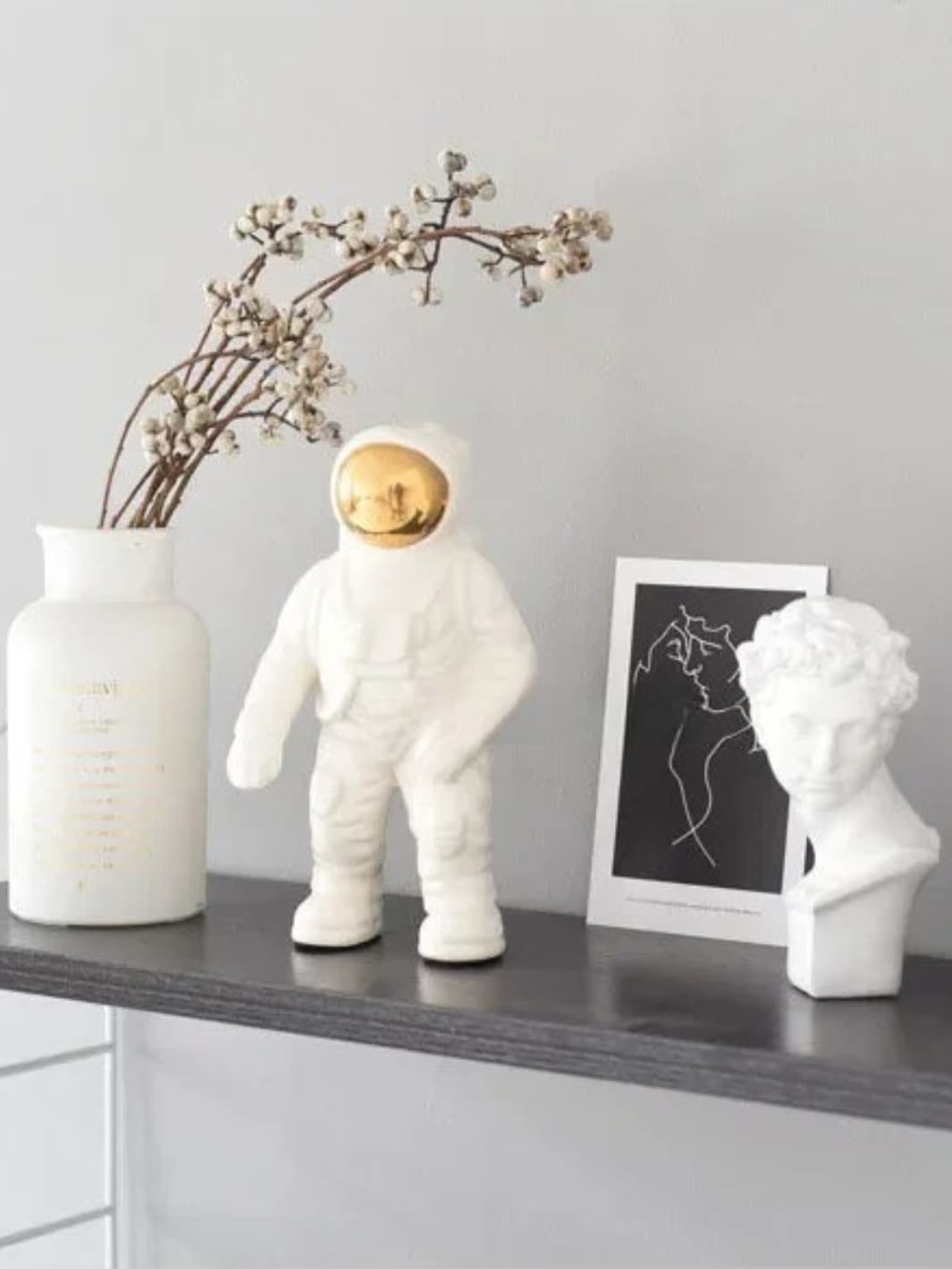 Vase | Décoration moderne astronaute blanc