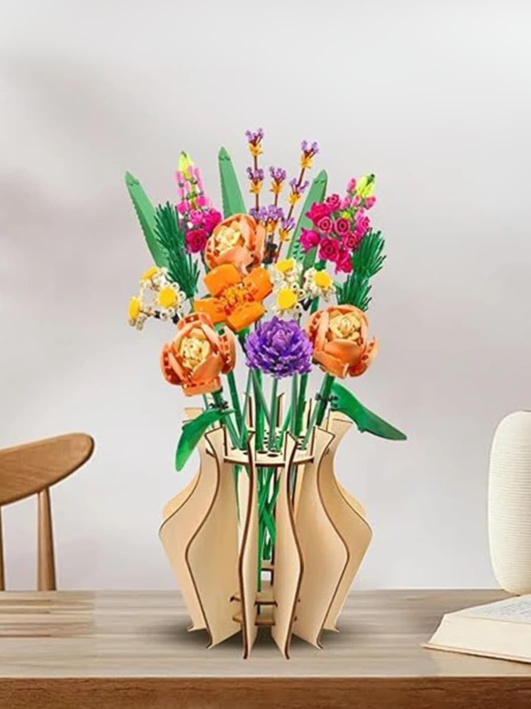 Vase | Puzzle 3D en bois à assembler soi-même