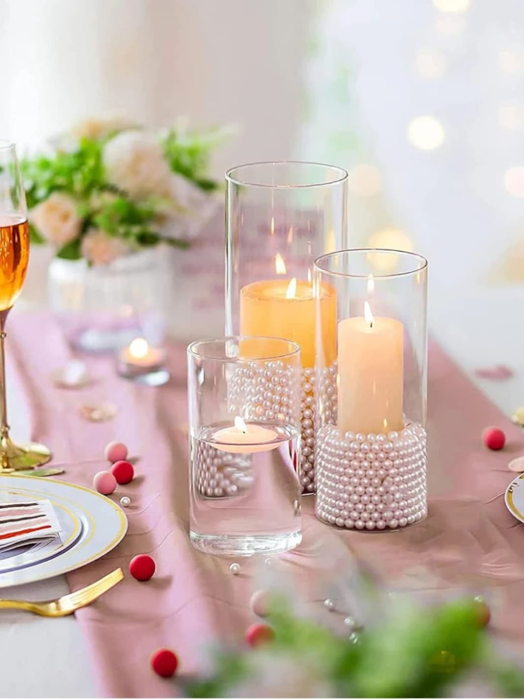 Vase | Trois cylindres transparents classiques