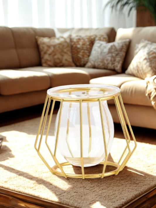 Vase | Mini bulle suspendue dans une structure