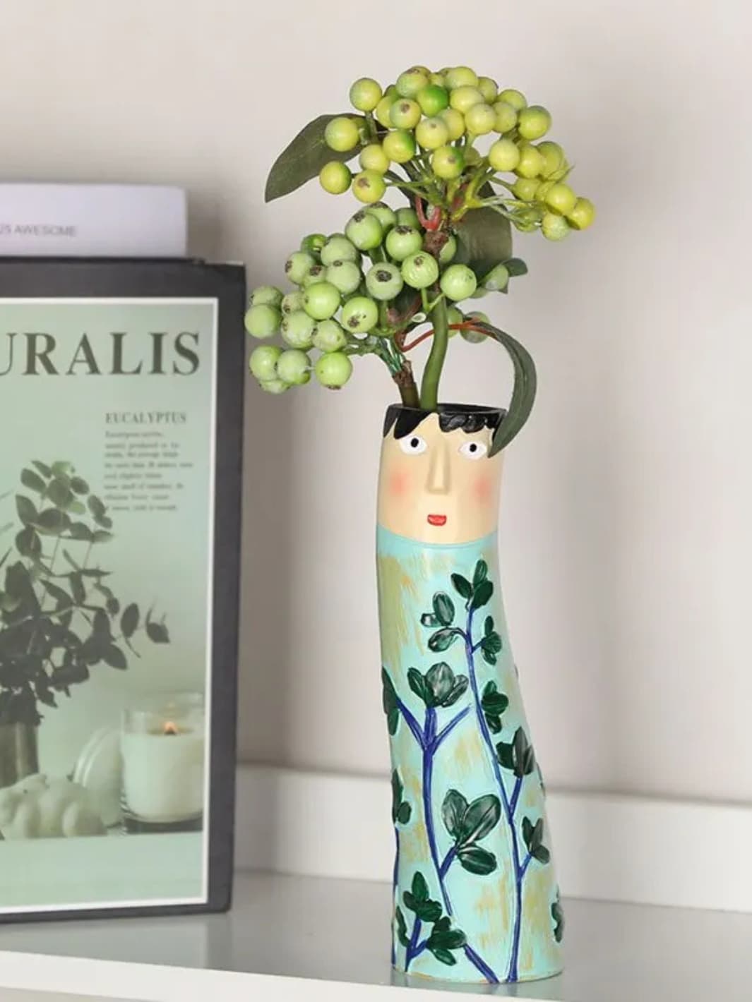 Vase | Famille bohème peinte à la main