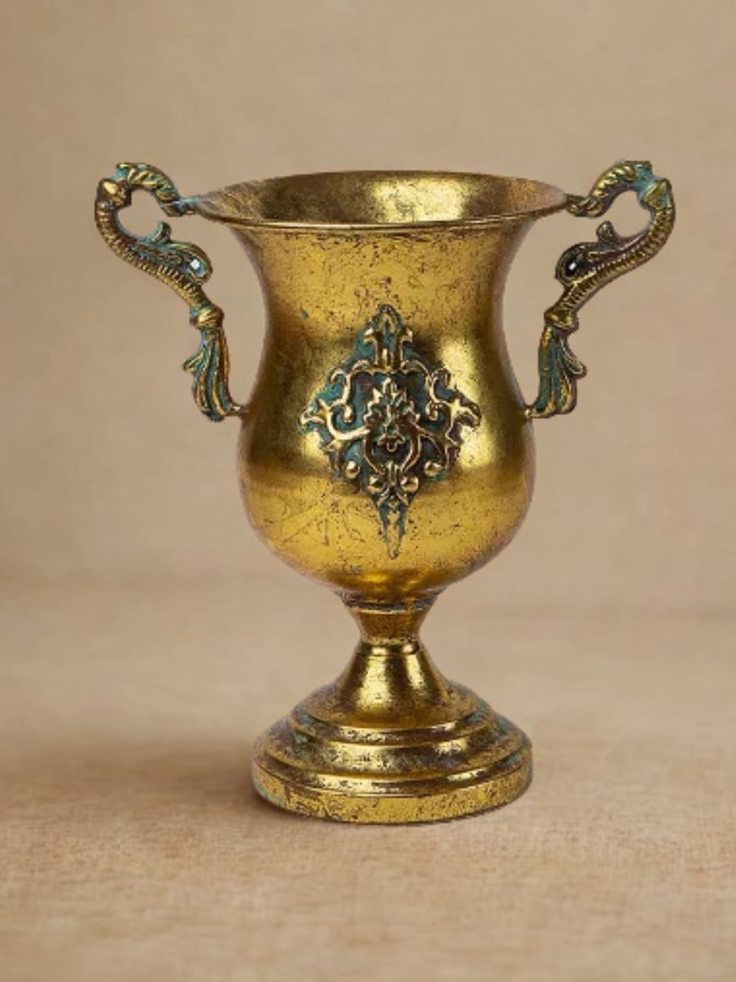 Vase | Cruche haute dorée esprit antique européen