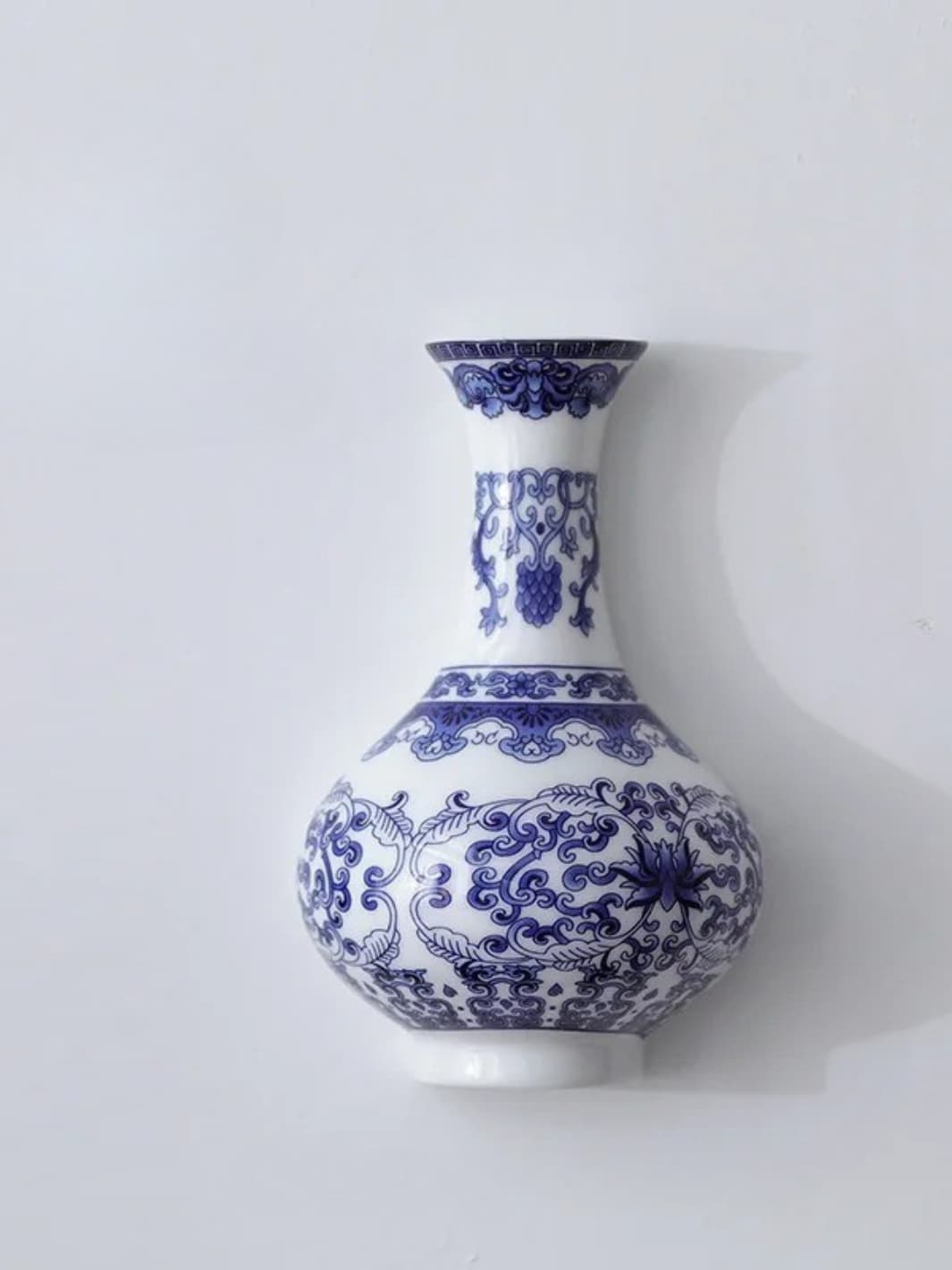 Vase | Mural chinois en porcelaine bleu et blanc