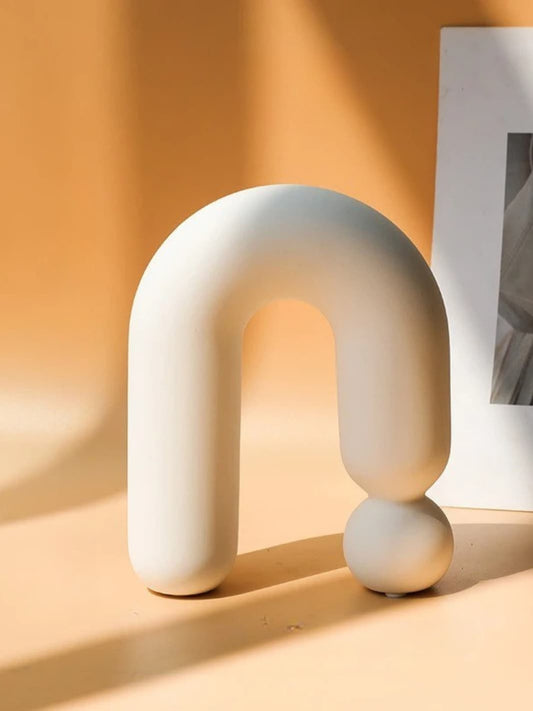Vase | Blanc design pont minimaliste