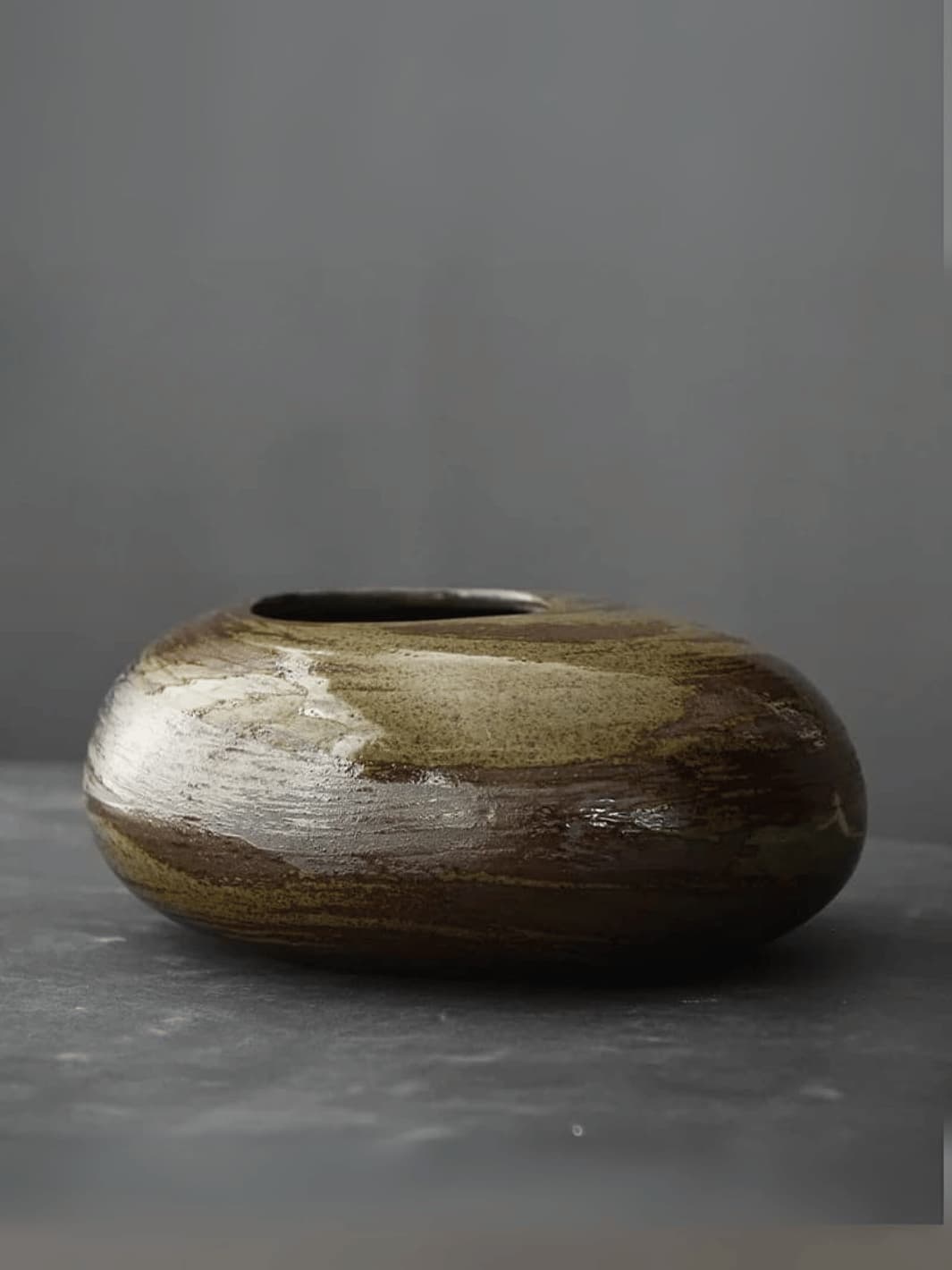 Vase | Design galet - Éclat brut japonais